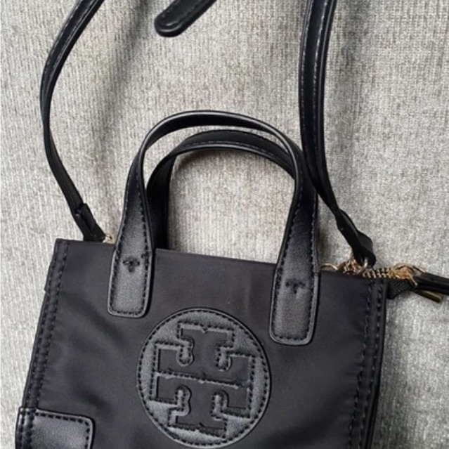 Tory burch mini ella micro black bag