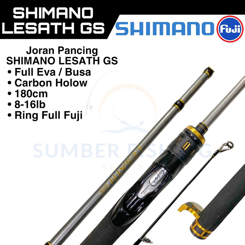 Joran Pancing Spinning SHIMANO LESATH GS 180cm 8-16lb