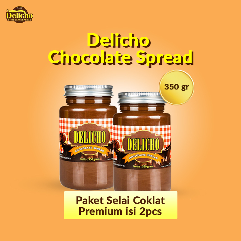 

Delicho Selai Coklat Spread 350gr Best Seller Bundling 2 / Selai Coklat Viral