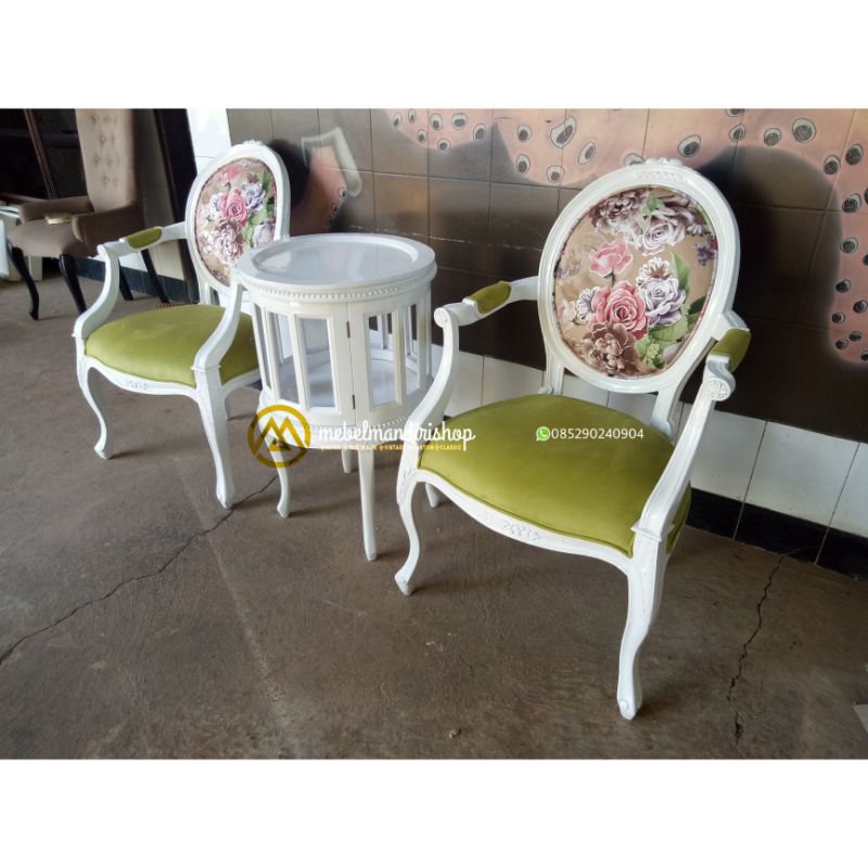 Set Kursi Sofa Teras Shabby,Kursi Kursi Sofa Teras Duco Putih,Meja Teras,Sofa Teras