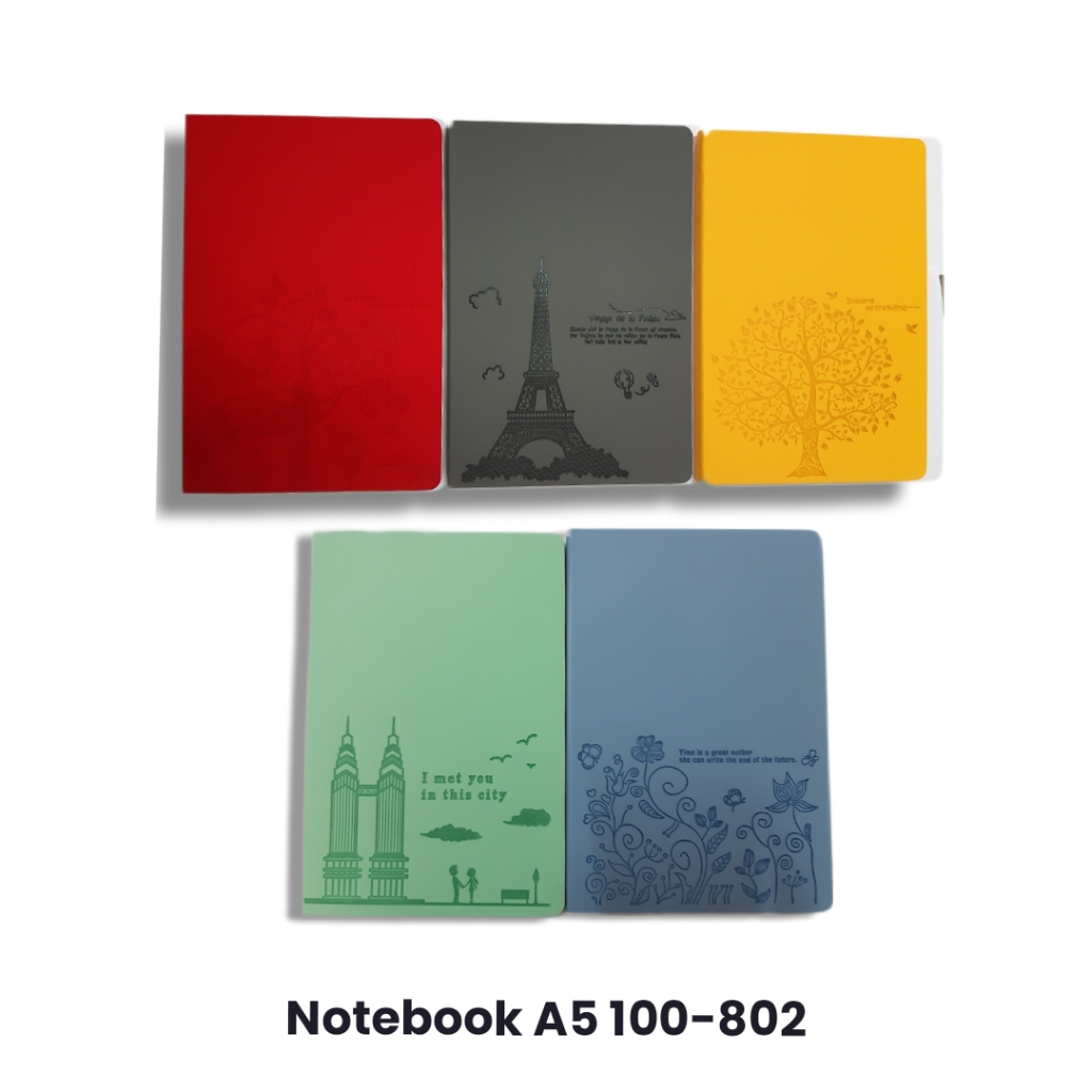 

Buku Catatan Notebook A5 Garis Cover Kulit Motif Notepad Memo 100-802