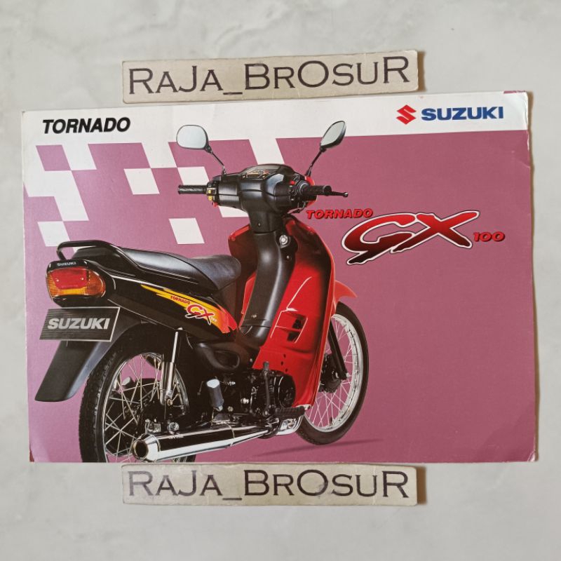 Poster brosur katalog leaflet jadul lawas Suzuki Tornado GX100 Tornado GX 100 1995