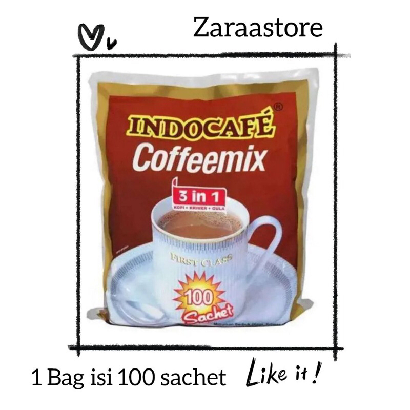 

1 BAG INDOCAFE COFFEMIX 3 IN 1 MURAH