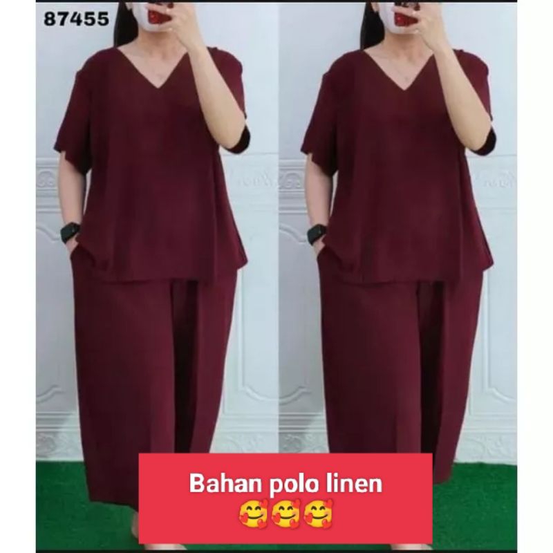 Promo setelan wanita terbaru Bahan Rayon twill / Setelan CP Vitry 55 / Setelan wanita rayon  twill