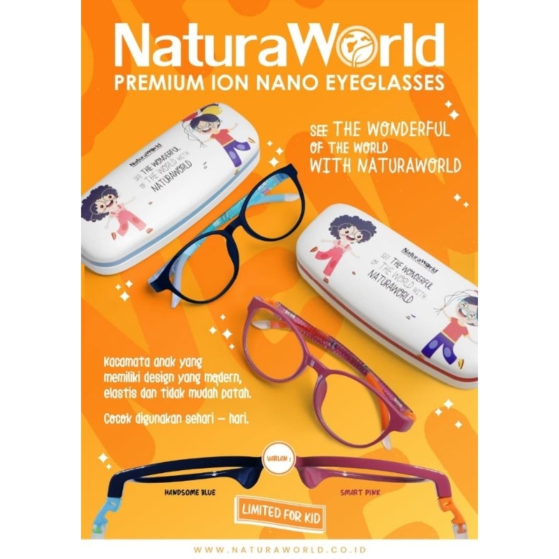 KACAMATA ION NANO NATURA WORLD KIDZ TERBARU