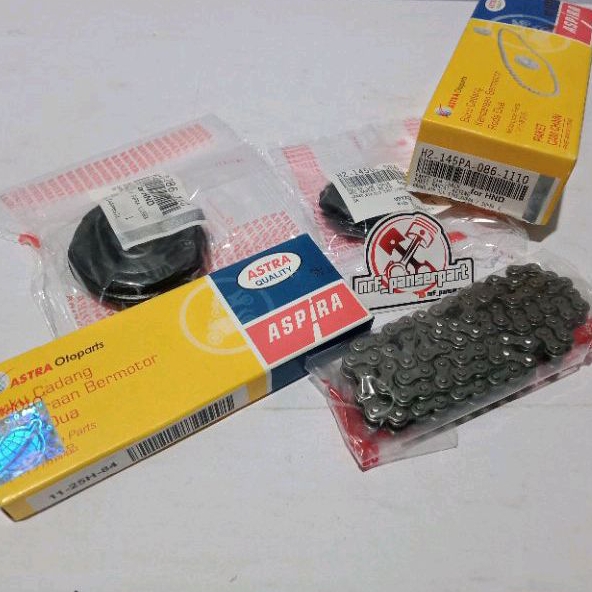 RANTE KETENG RANTAI KAMPRAT MESIN SET+ROLL HONDA LEGENDA SUPRA FIT LAMA/NEW REVO 100 KRS 88L#84L#90L