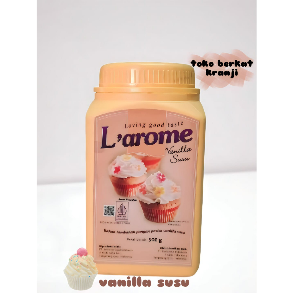 

Larome vanilla susu 500gr/pcs