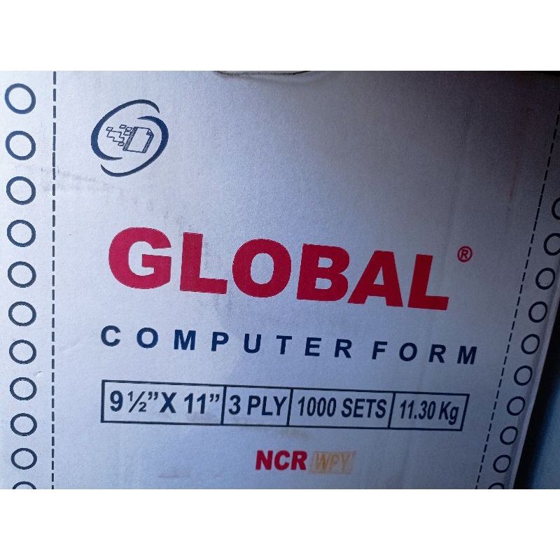 

kertas computer form merek GLOBAL 9.5X11 3PLY