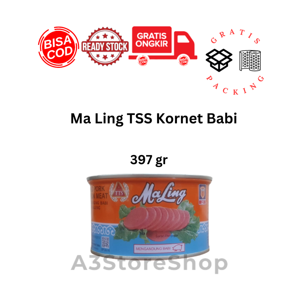 

Kornet Maling TTS babi 397 gr Non Halal COD