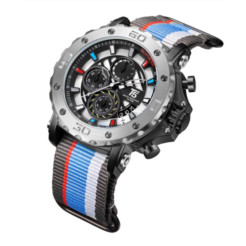 T5 H 3946 Jam tangan pria Original chrono aktif Tahan air