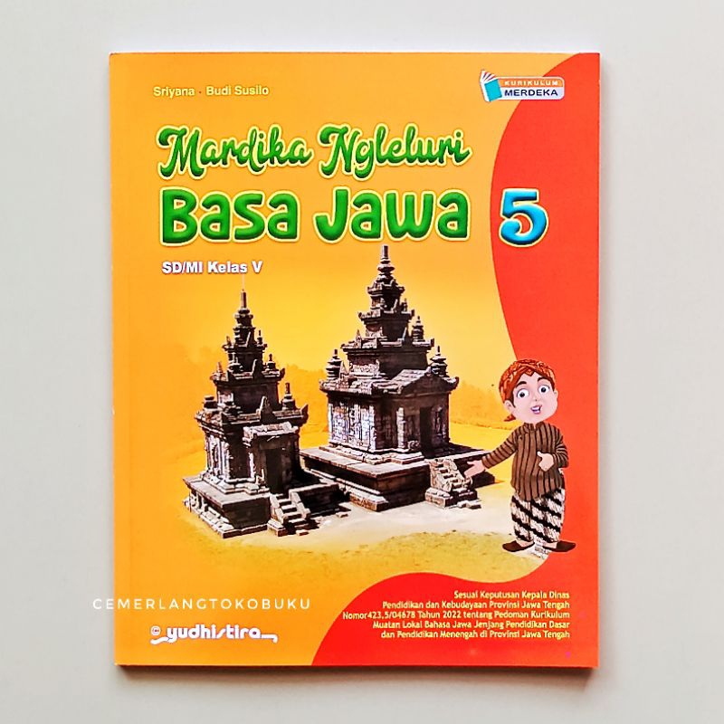 Buku Mardika Ngleluri Basa Jawa Kelas 5 SD Kurikulum Merdeka Penerbit Yudhistira