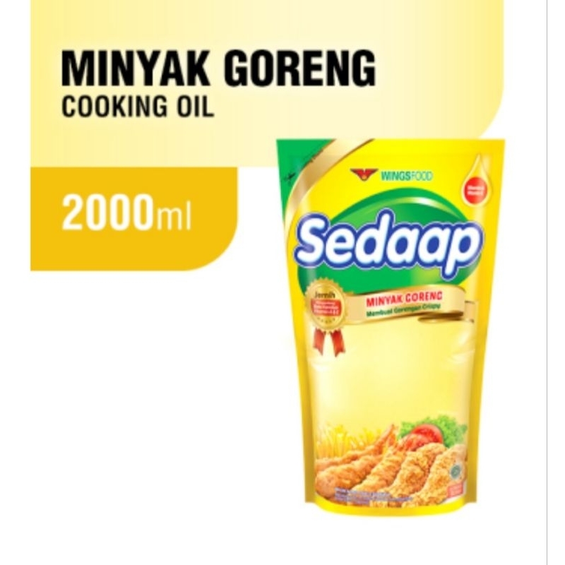 

minyak goreng mrk sedaap 2000ml/2liter