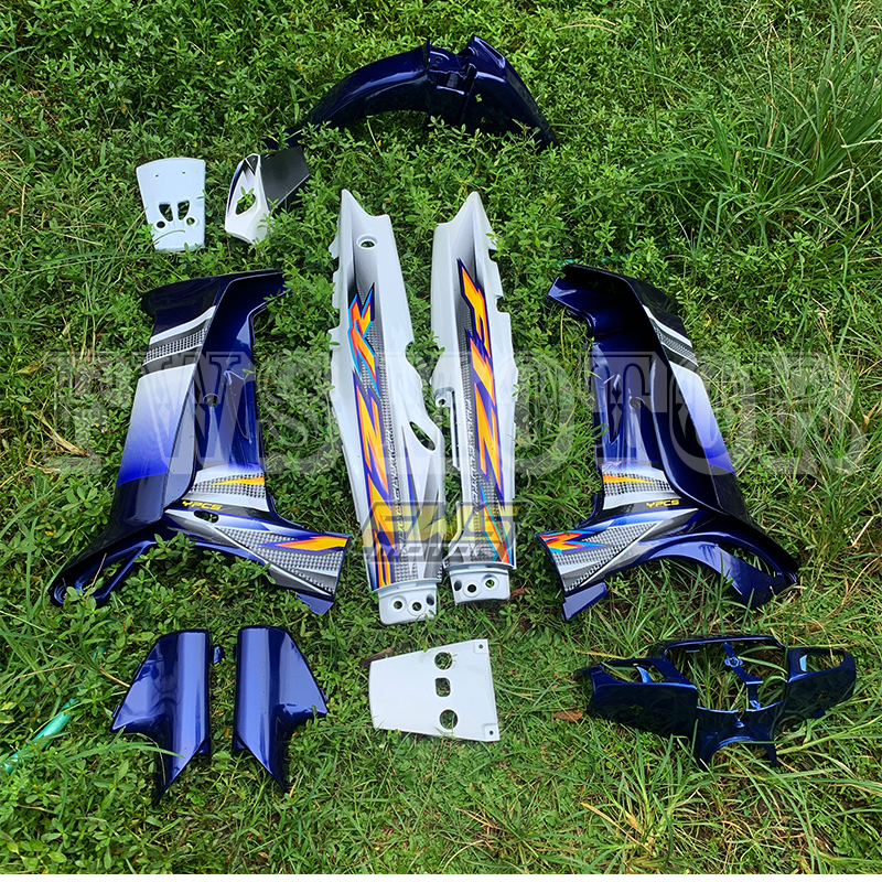 Full Set Body Halus Fizr Biru Putih 2004