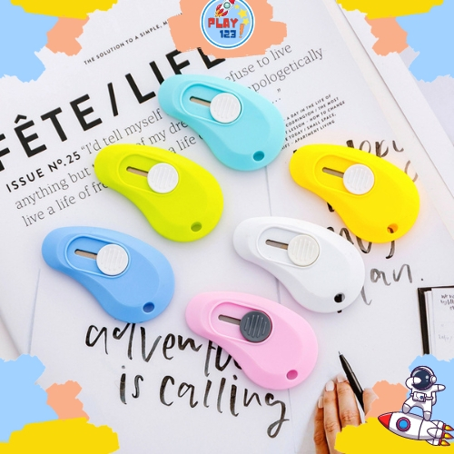 

[PLAY.123] Cutter Mini Portable Colorfull Cute Mini/ Travel Kit Pemotong Kertas