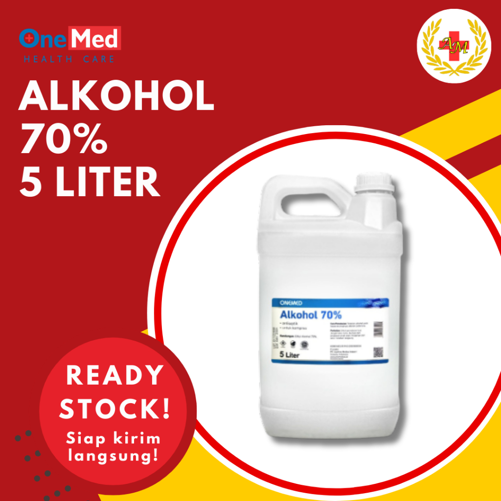 Alkohol 70% Onemed 5 Liter Antiseptic Alkohol Onemed 70%