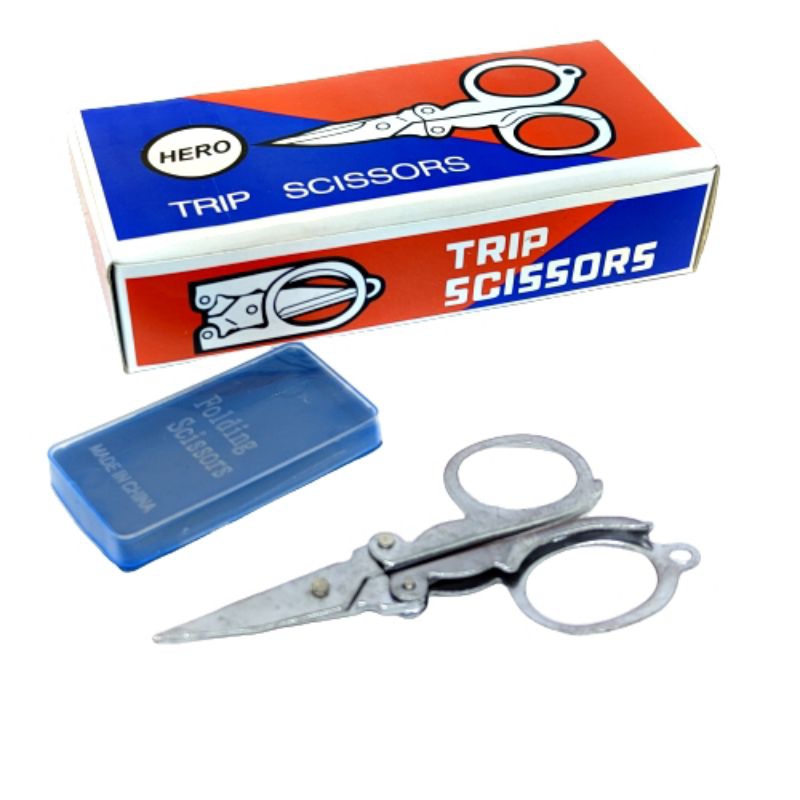 

[ERA] Gunting Lipat kecil | 12pcs | Gunting Besi | Hero Trip Scissors | Grosir
