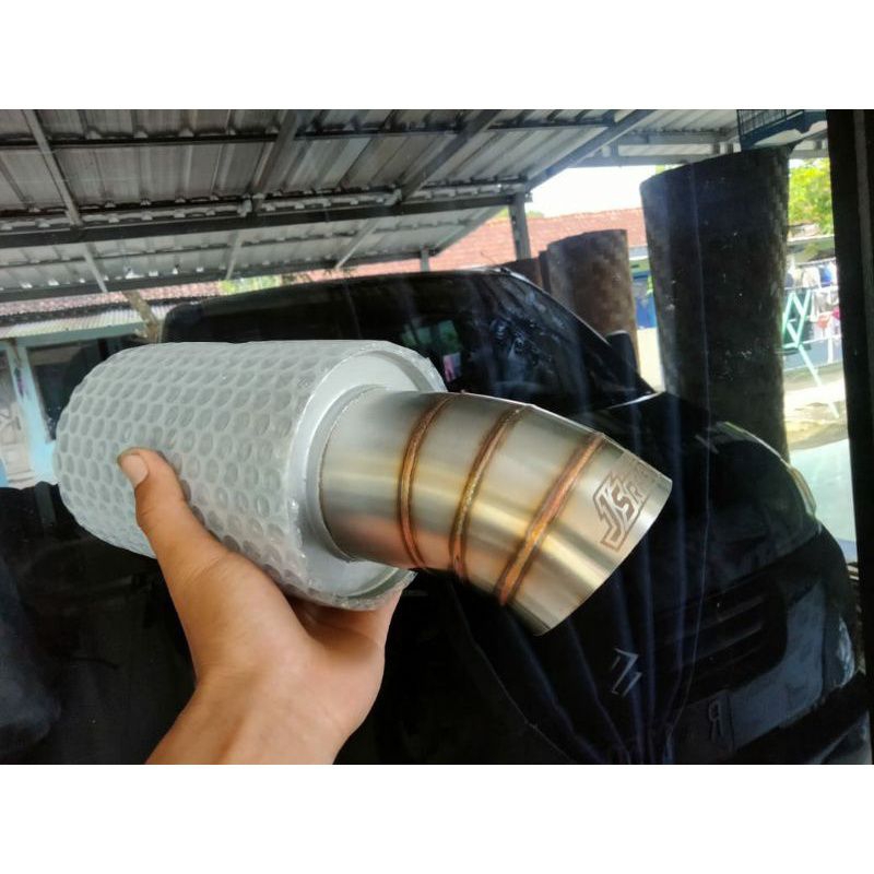 Knalpot mobil JS racing mobil Brio Ayla Agya Calya jazz Avanza grandmax Luxio l300 dll