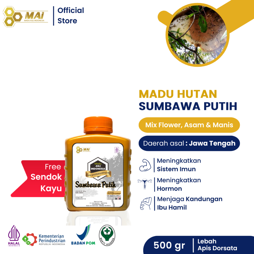 

Madu Hutan Sumbawa Putih - Apis Dorsata / Madu hamil - Menjagan kandungan / Madu Asli Indonesia Bergaransi