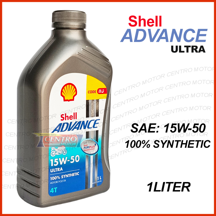 Oli Mesin Motor FullSynthetic. Shell Advance ULTRA 15w-50 1Liter.