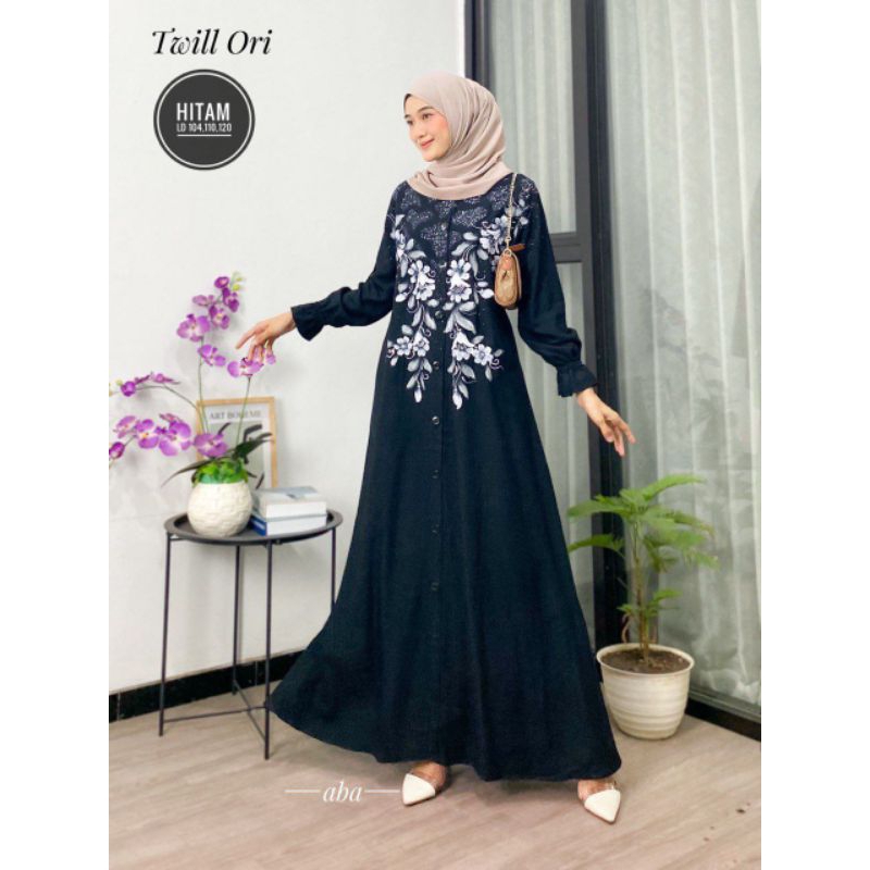 Gamis Twill Lukis Ori