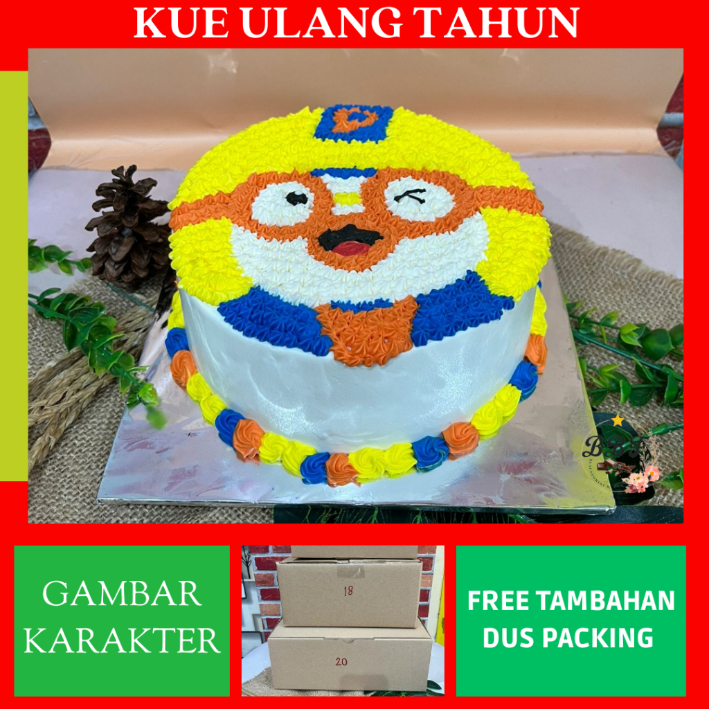 

NOB Kue Ulang Tahun Karakter / Kue Ultah Anak / Kue Ulang Tahun / Cake Ulang Tahun / Birthday Cake