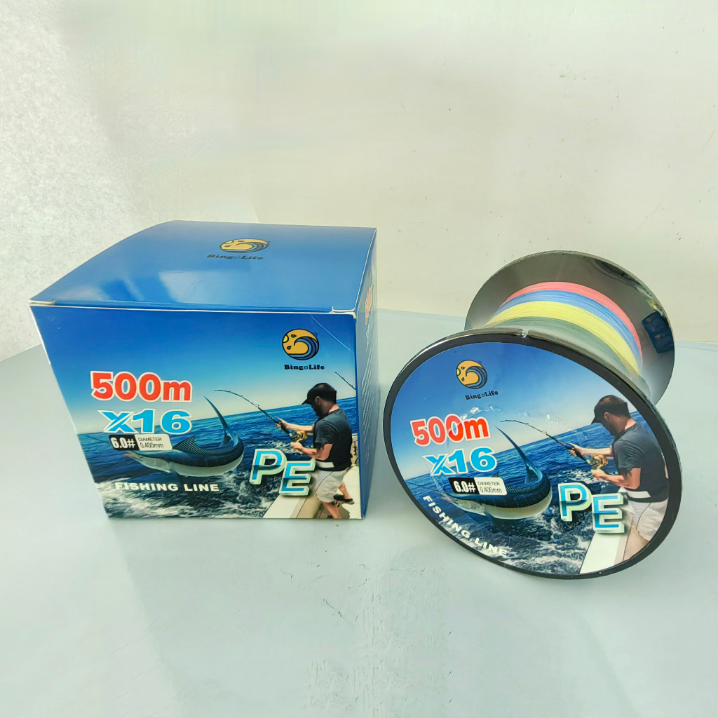 X12 X16 Senar Kepang 500 Meter Senar PE Lure Pancing Laut Jepang Pancing Perahu Senar Pancing Jarak 