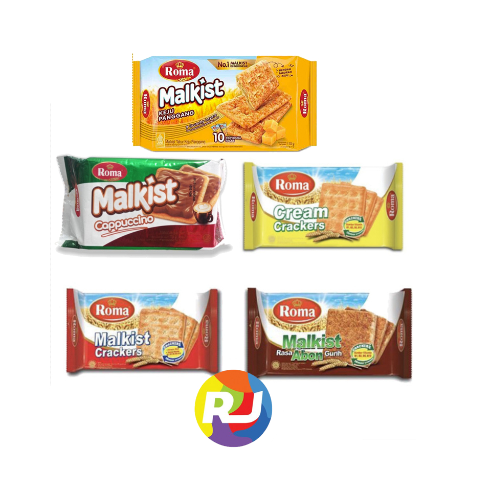 

Roma Malkist 100gr - Crackers / Abon Cream / Coklat Kelapa / Keju Panggang