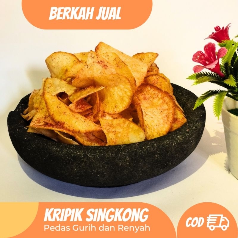 

KRIPIK SINGKONG BALADO,GURIH Berat 500Gram / 1Kg