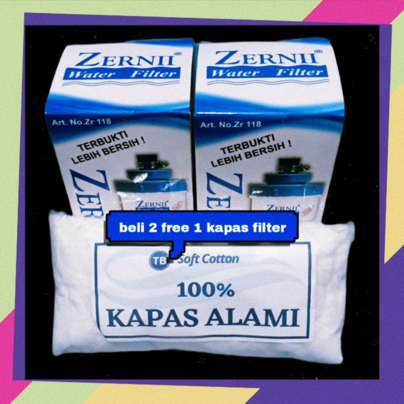 BELI 2 ZERNII WATER FILTER GRATIS 1 KAPAS FILTER