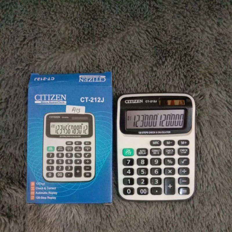 

kalkulator kecil citizen ct-212j 12 digit