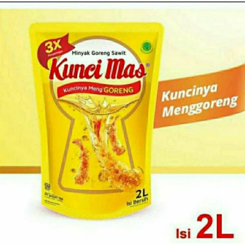 

Minyak goreng Kunci Mas 2L