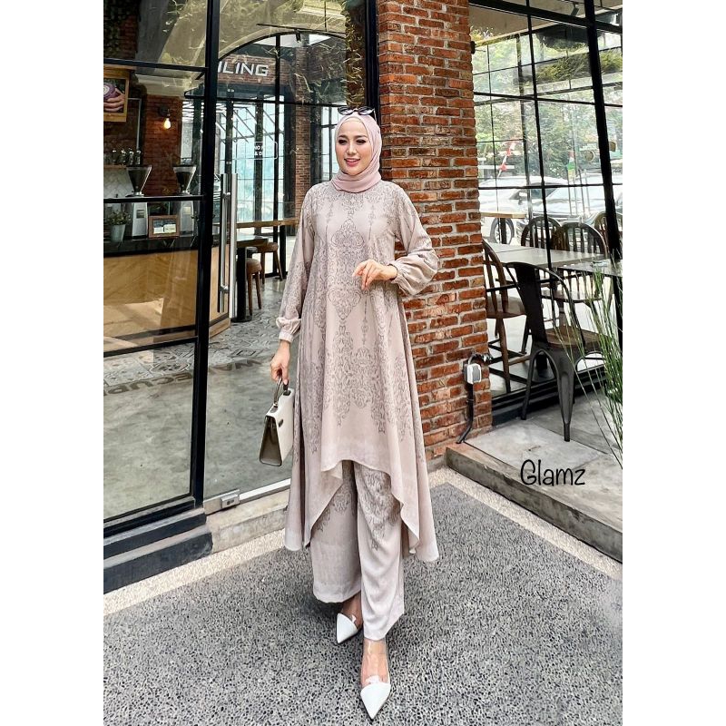 REISHA SET 20/TUNIK SET/ORI/PAKAIAN MUSLIM/GLAMZ
