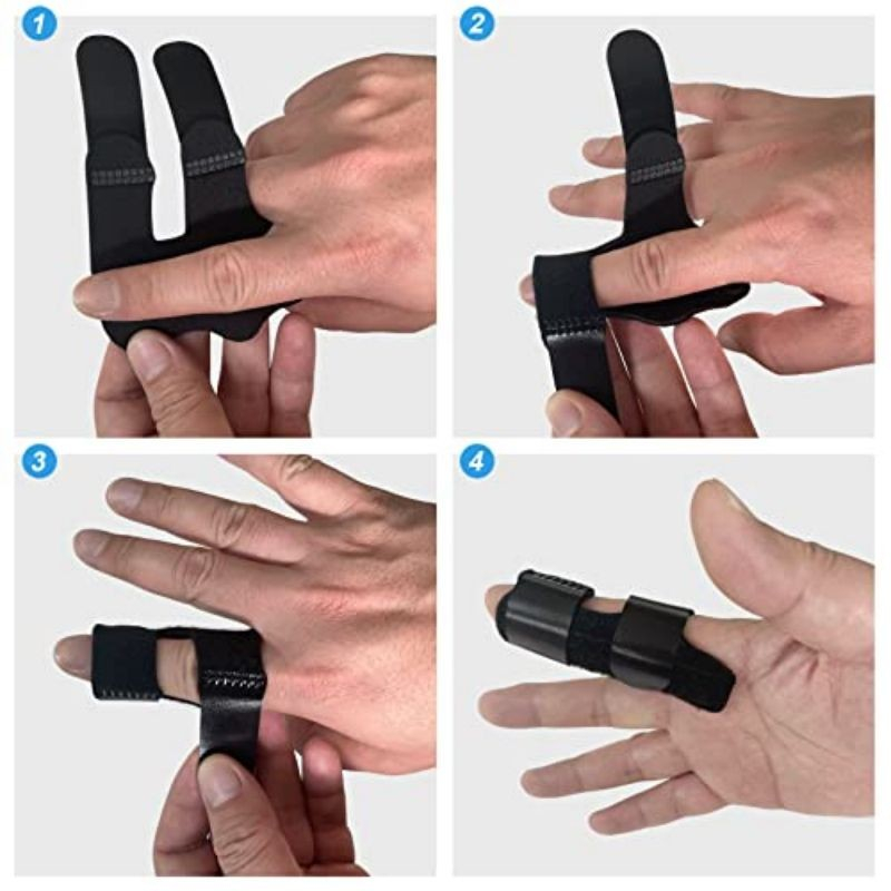 Finger Splint Korektor Penyangga Jari Tangan Cedera Pereda Rasa Sakit
