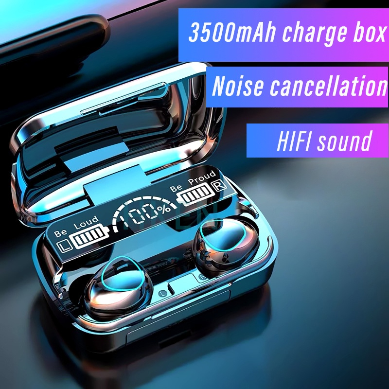 TWS M10 Wireless Earphone +Power bank 3500mAh LED Display BT 5.1 True Wireless Earbuds