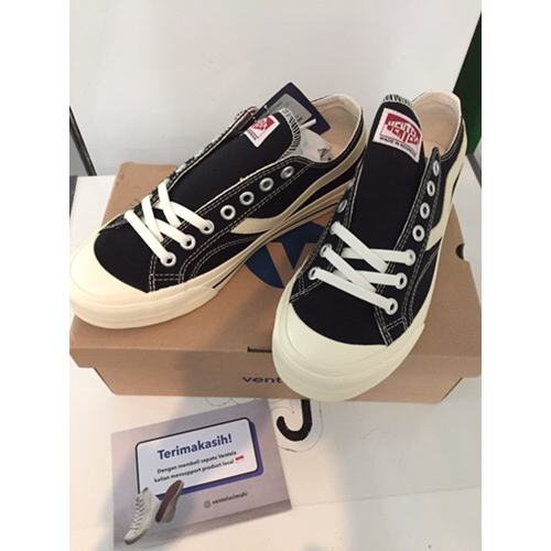 Sepatu Ventela Public Low Black Natural Premium 100% Sepatu Ventela Pendek Hitam Putih Sepatu Sekola
