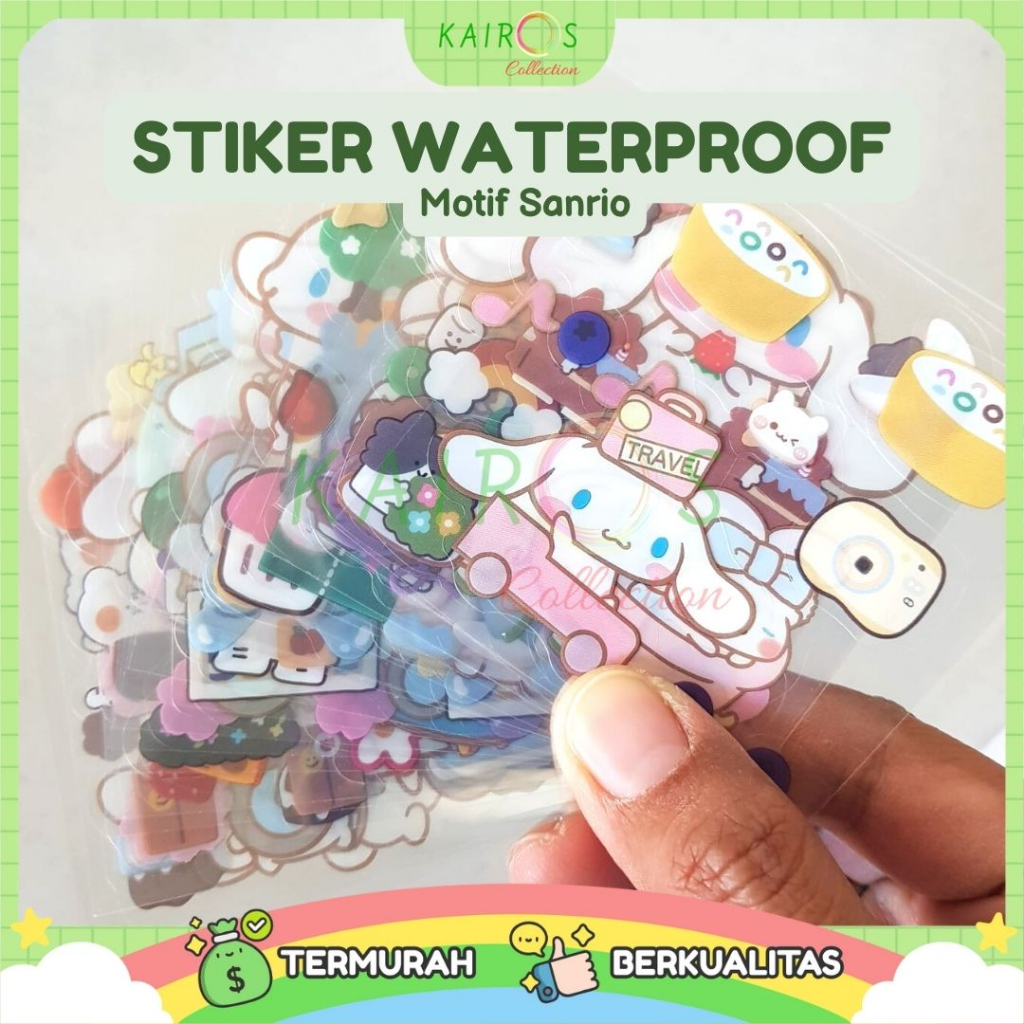

Sticker Kartun Sanrio Bahan PVC [ECER] 1 LEMBAR / Stiker Waterprooft