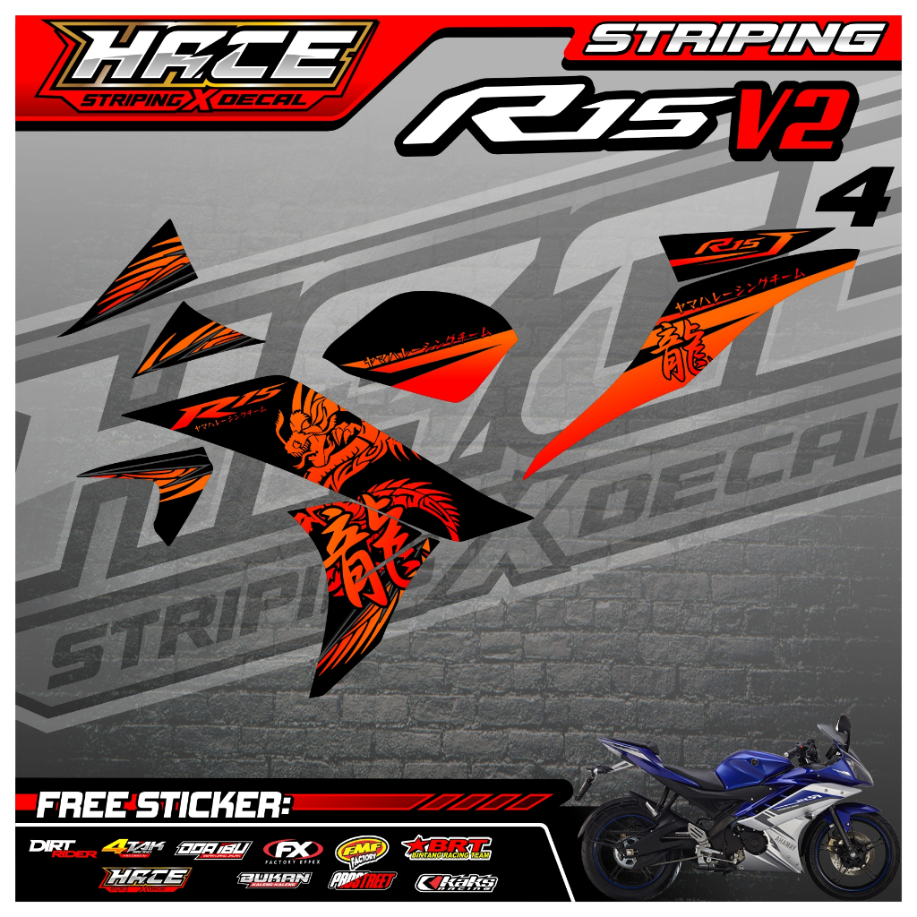199 STRIPING R15 V2 - STRIPING R15 V2 PREMIUM DRAGON
