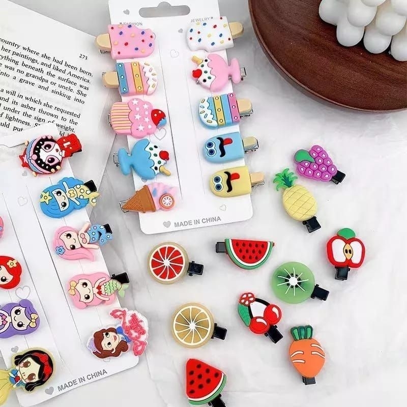 Jepit Rambut Anak Set Isi 10 Jepit Rambut Korea Jepitan Lucu