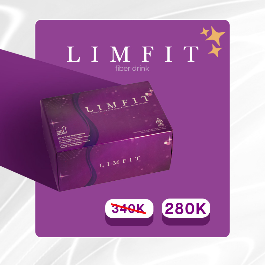 

Limfit Fiber 1 Box isi 15 Sachet Rasa Stroberi dan Delima