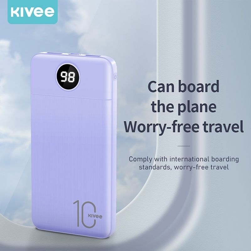 KIVEE powerbank 10000mAh USB fast charging