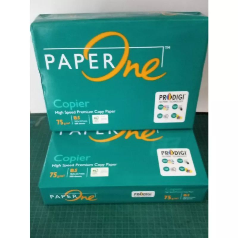 

PAPERONE Kertas B5 75 gram / Kertas HVS / Kertas Print / Kertas Fotocopy