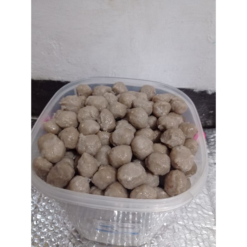

Bakso Daging gurih dan renyah ukuran kecil