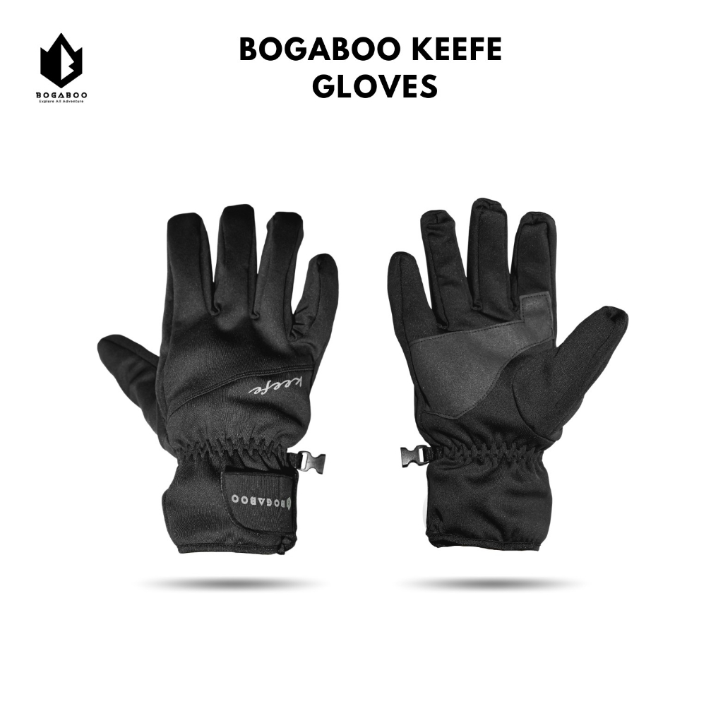 Bogaboo keefe sarung tangan softshell double inner polar waterproof - sarung tangan winter musim din