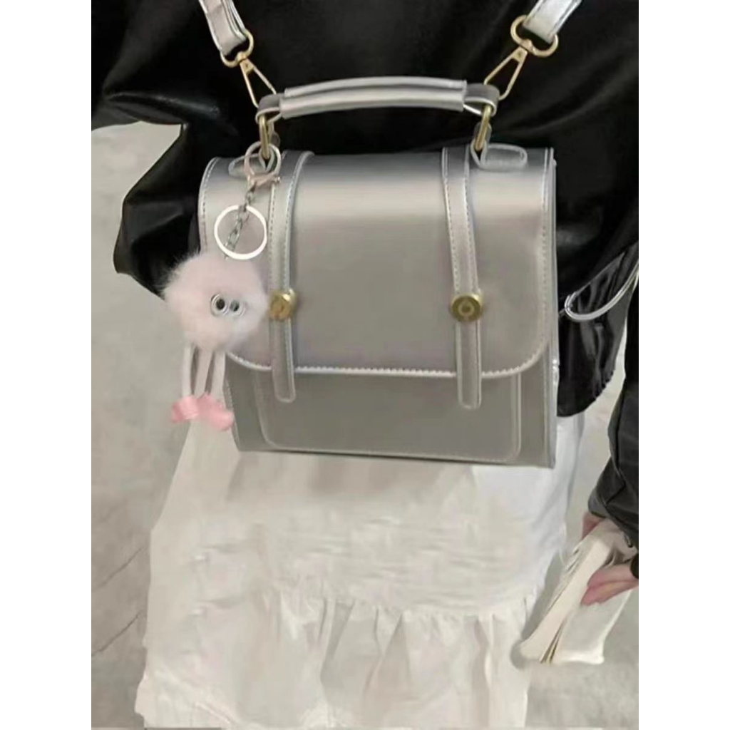 Tas Bahu Korea Wanita 2023 Pasang Baru Gaya Perguruan Tinggi Ransel Ransel Multifungsi Tas ransel wa