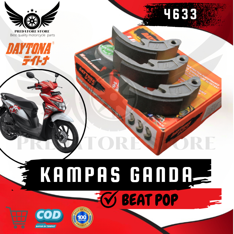 Kampas Ganda BEAT POP Racing Daytona Original