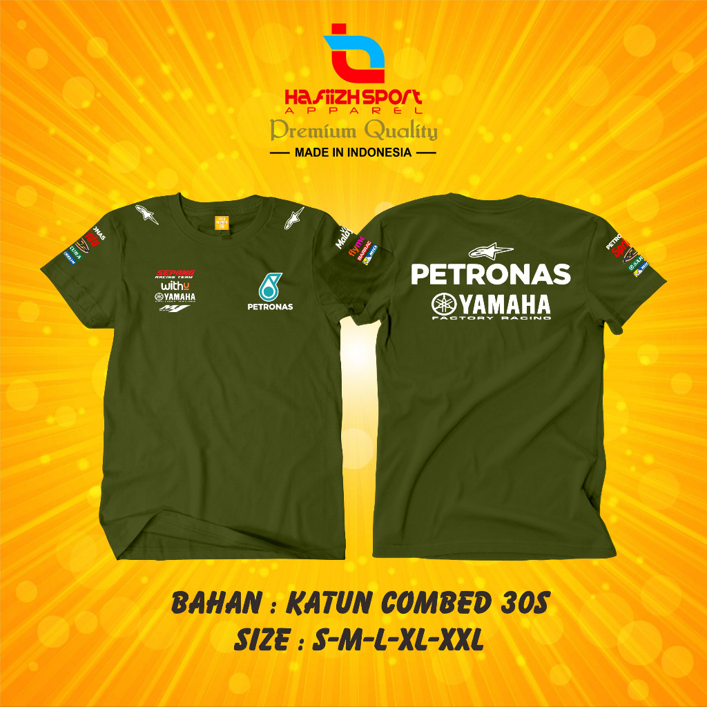 BAJU KAOS RACING PETRONAS YAMAHA FACTORY PREMIUM