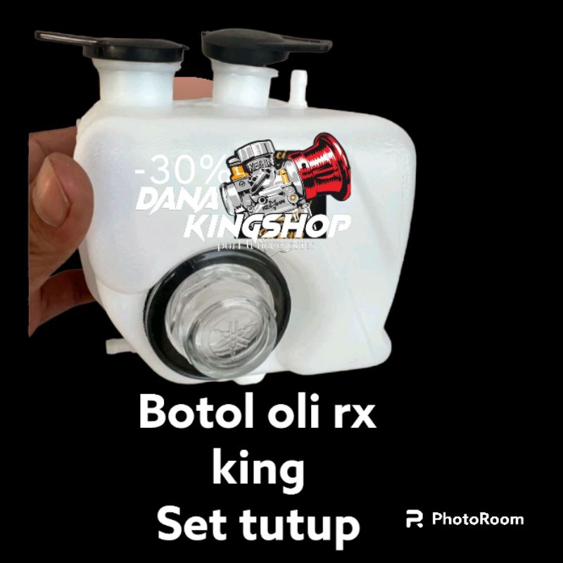 BOTOL WADAH OLI SAMPING RX KING SET TUTUP