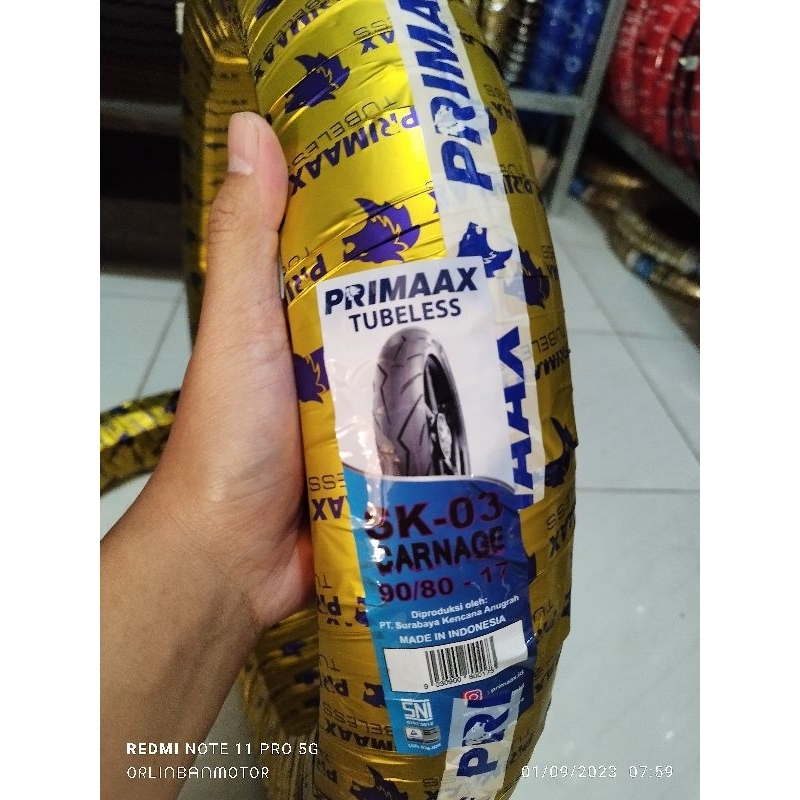 Ban Primax SK03 90/80-17 Tubles/Ban Depan Primax SK03 Vixon New/Ban Depan Primax CB150 Old
