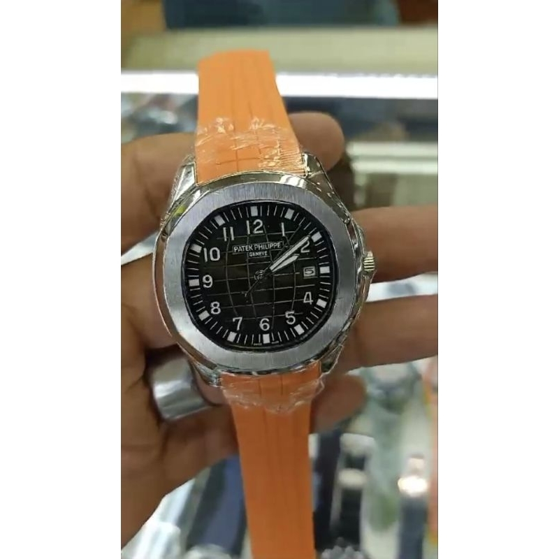 JAM TANGAN PATEK PHILIPPE AUTOMATIC AQUANUT RUBBER