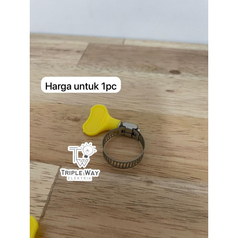cincin kuning klem pipa/ selang air /klem selang lpg klem kuping pengama  selang| cincin klem ori